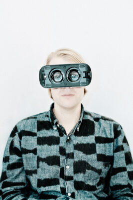 Man with 3D glasses. Foto fotograf Johanna Henriksson.